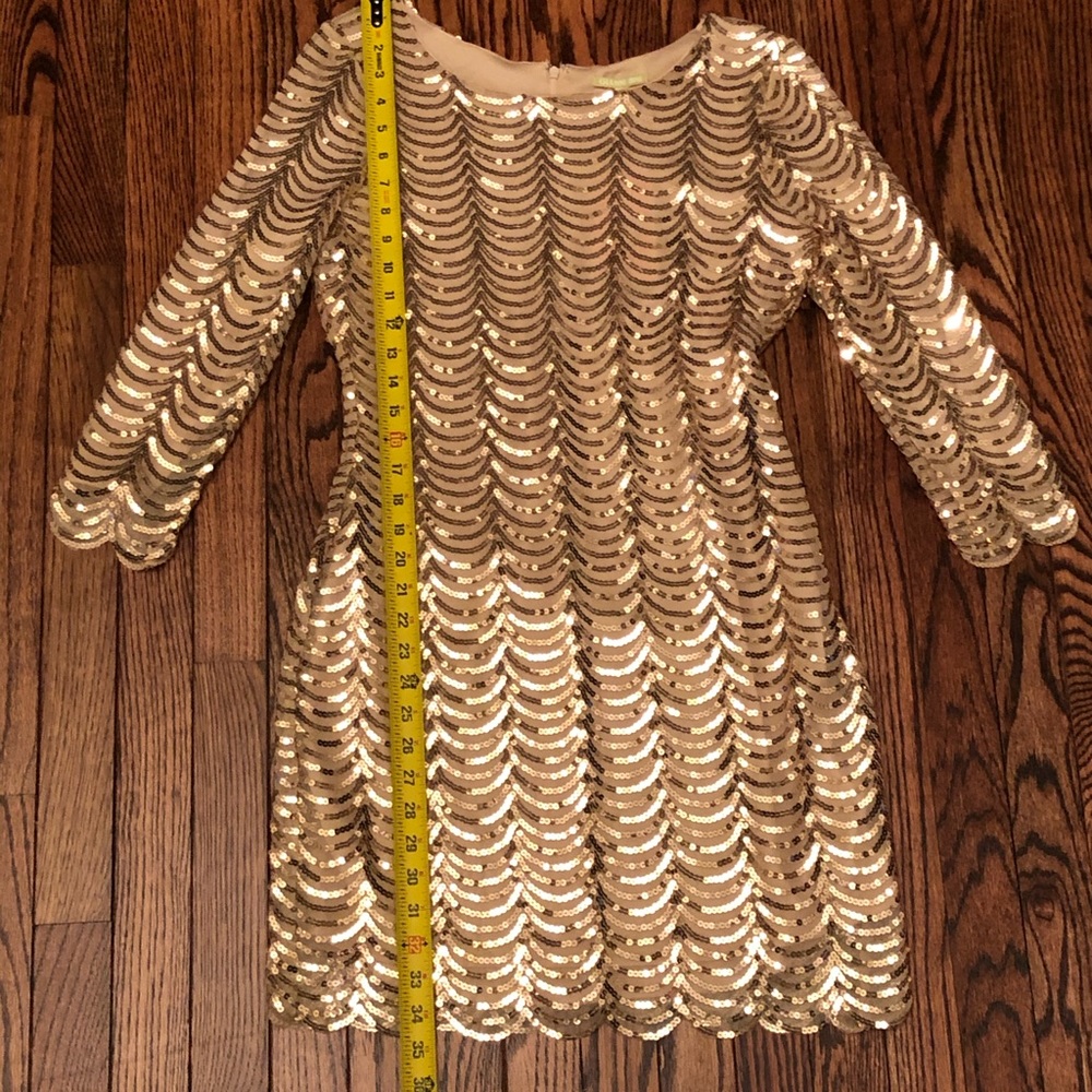 Gianni Bini Gatsby Dress in Soft Gold